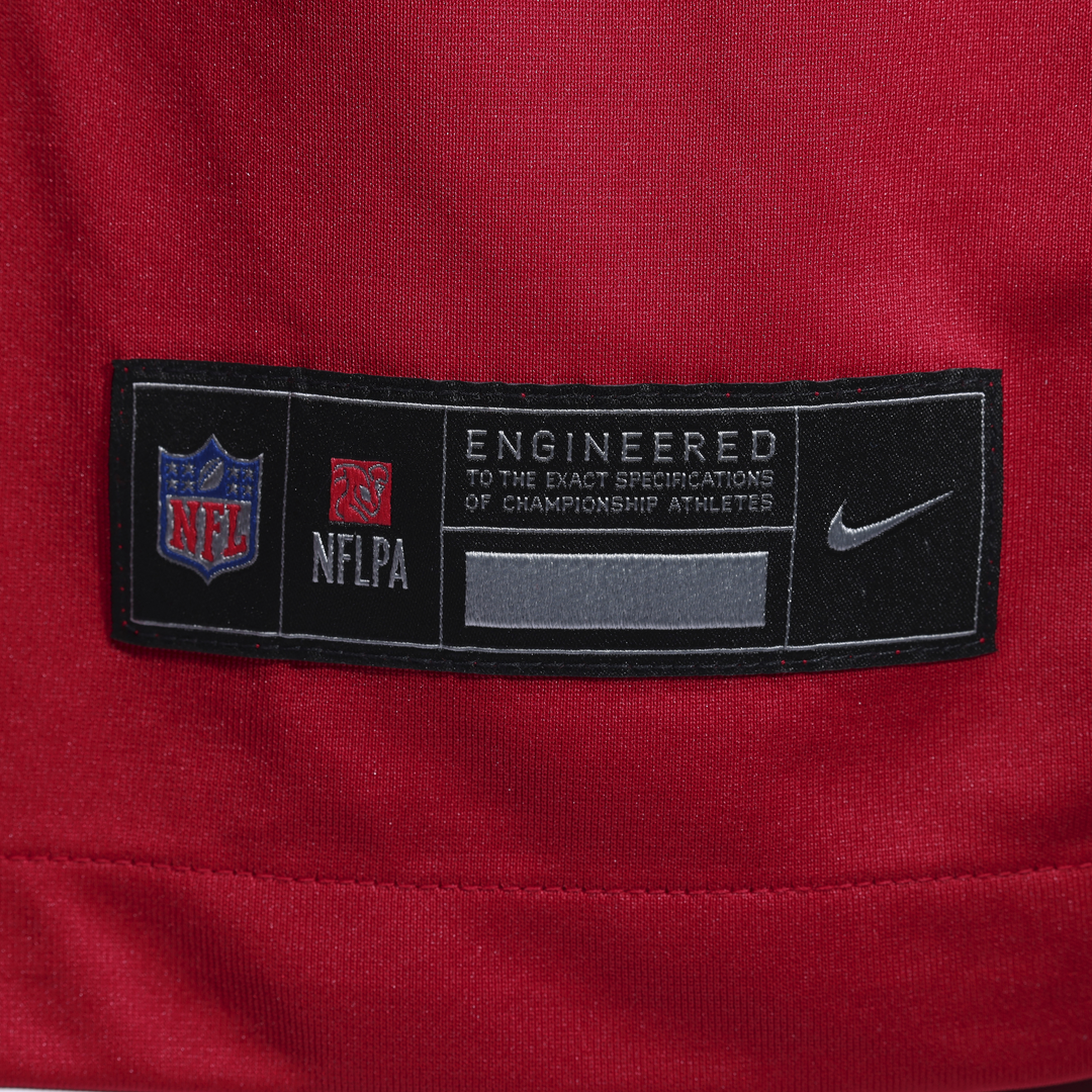 Men's San Francisco 49ers Jon Weeks Nike  Scarlet Team Game Jersey