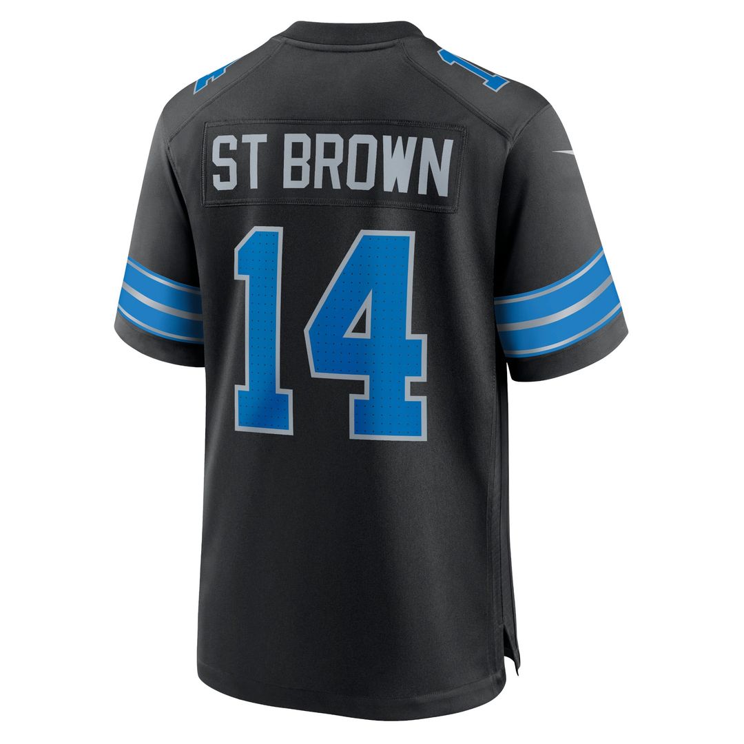 Men's Detroit Lions Amon-Ra St. Brown Nike Blue Game Jersey