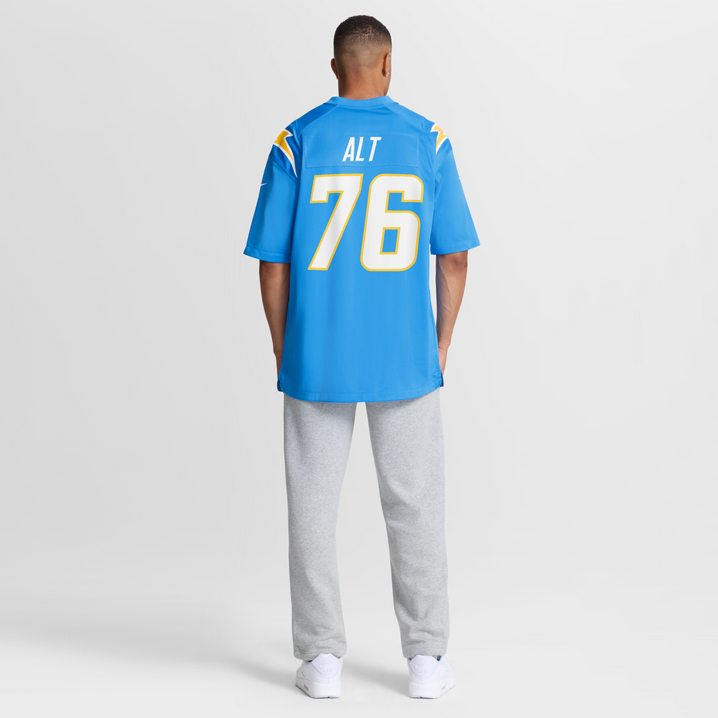 Men's Los Angeles Chargers Joe Alt Nike Gold Alternate Charger Power Game Player Jersey