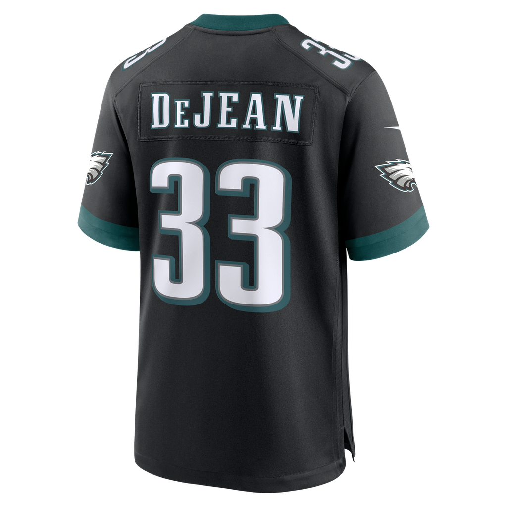 Men's Philadelphia Eagles Cooper DeJean Nike  Black Alternate Game Jersey