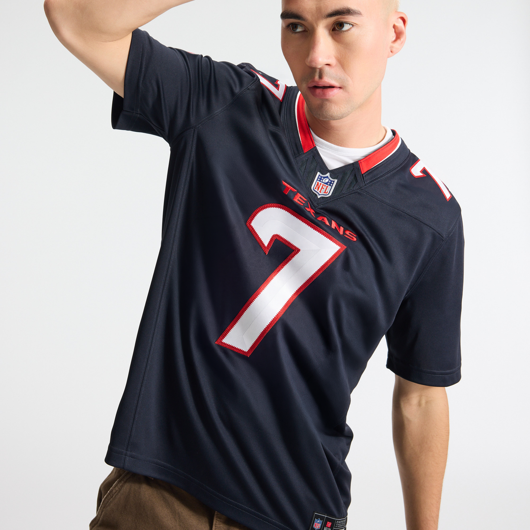 Men's Houston Texans C.J. Stroud Nike Navy Team Vapor F.U.S.E. Stitched Limited Jersey