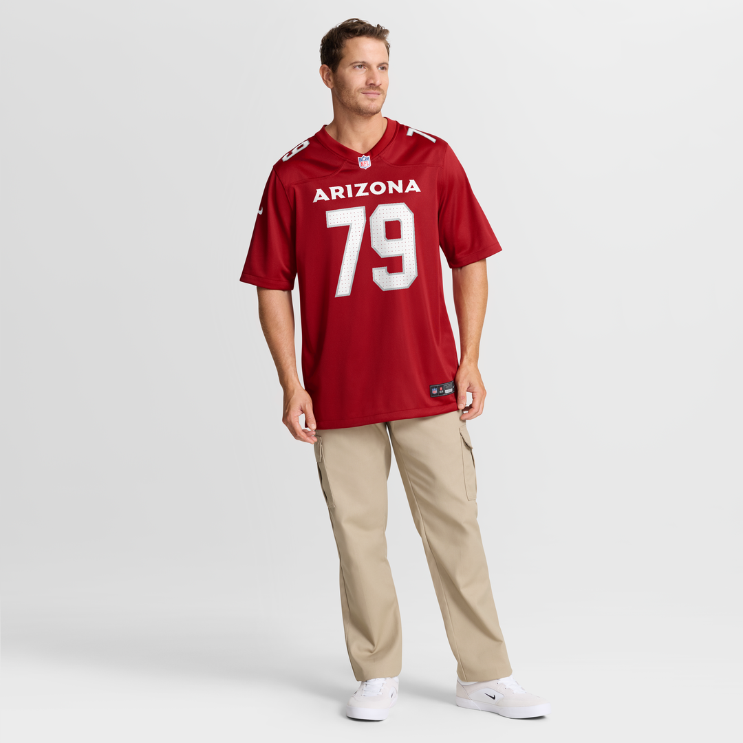 Men's Arizona Cardinals PJ Mustipher Nike  Cardinal Team Game Jersey