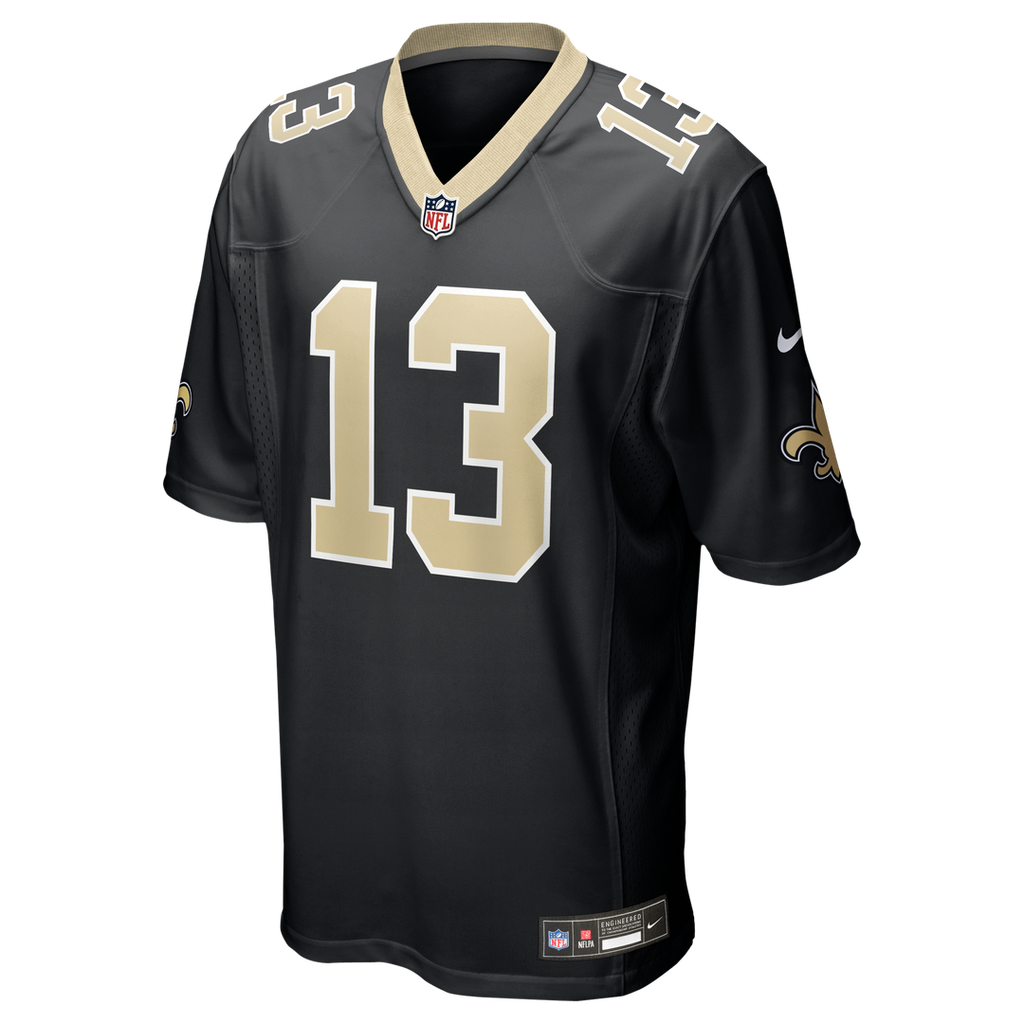 Men's New Orleans Saints Velus Jones Jr. Nike  Black Team Game Jersey