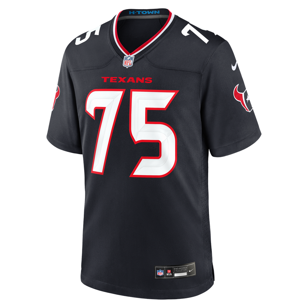 Men's Houston Texans Wyatt Teller Nike  Navy Team Game Jersey