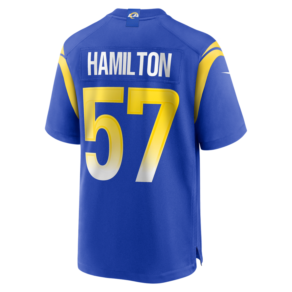 Men's Los Angeles Rams Ty Hamilton Nike  Royal Team Game Jersey