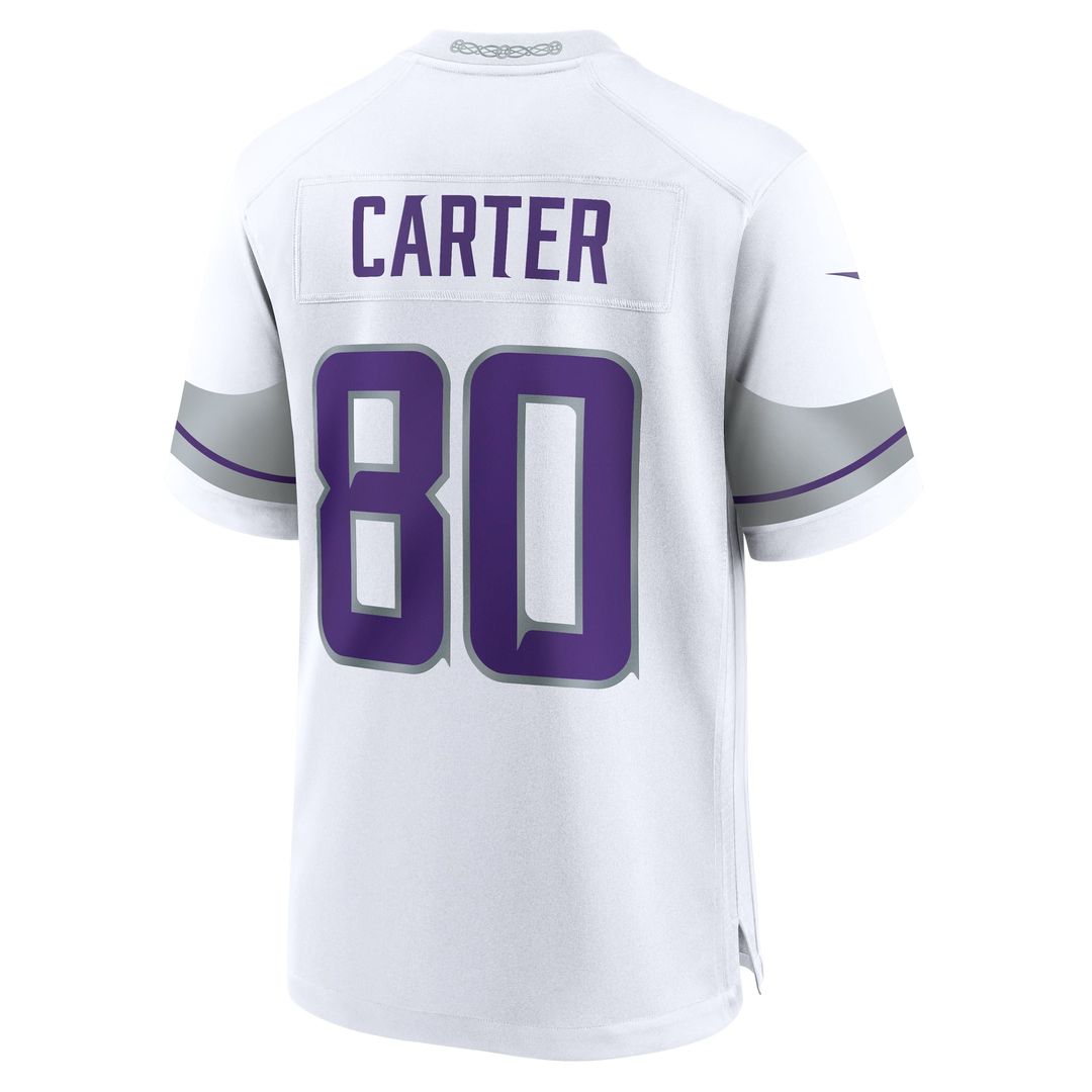 Men's Minnesota Vikings Cris Carter Nike White Alternate Retired Player Game Jersey