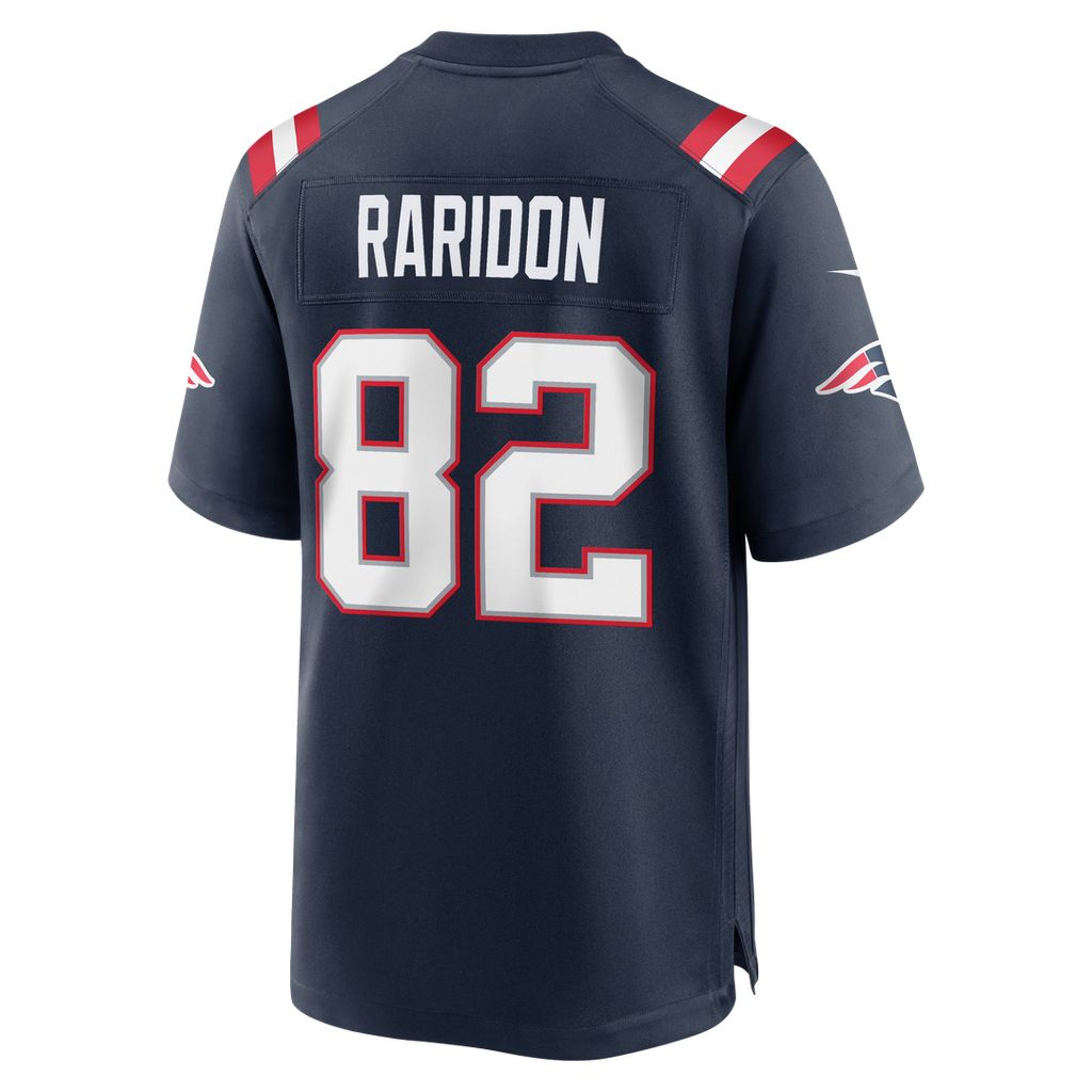 Men's New England Patriots Eli Raridon Nike Navy Team Game Jersey