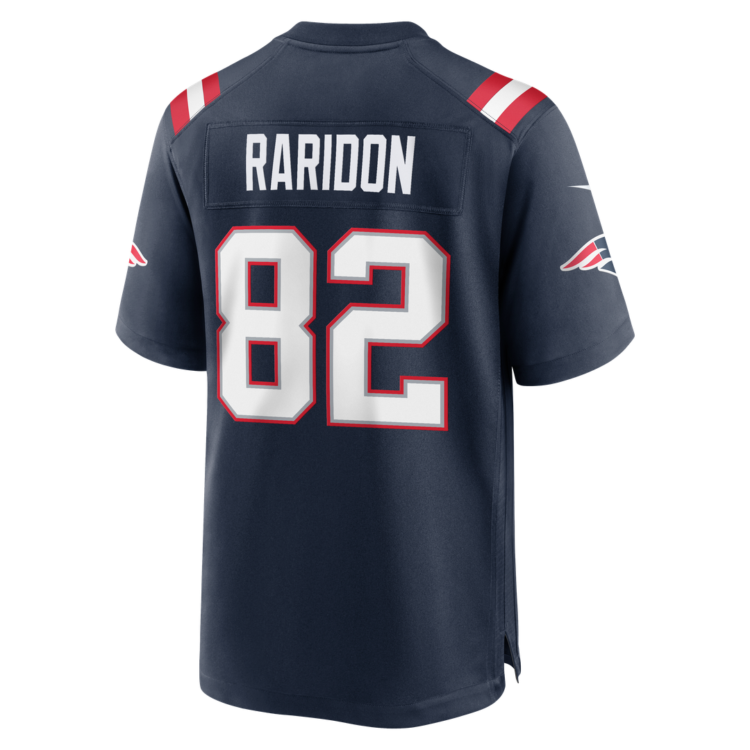 Men's New England Patriots Eli Raridon Nike Navy Team Game Jersey