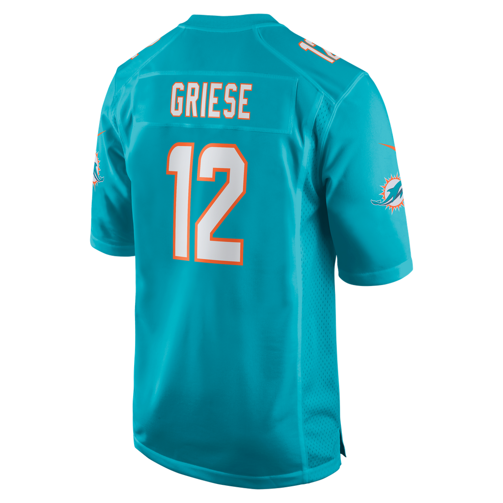 Men's Miami Dolphins Bob Griese Nike Aqua Game Retired Player Jersey