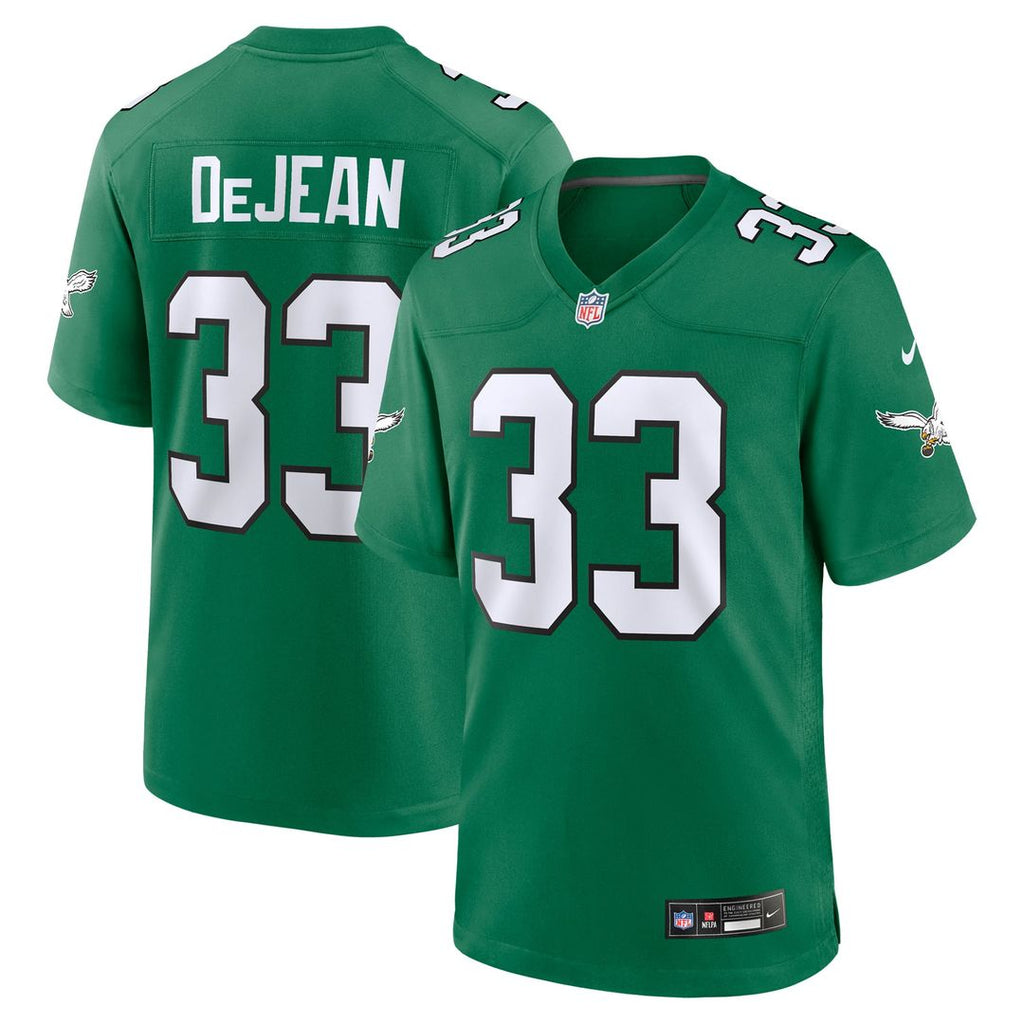 Men's Philadelphia Eagles Cooper DeJean Nike  Midnight Green Team Game Jersey