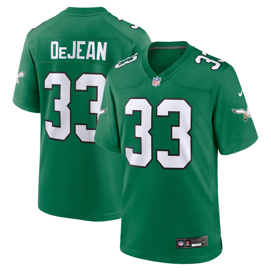Men's Philadelphia Eagles Cooper DeJean Nike  Black Alternate Game Jersey