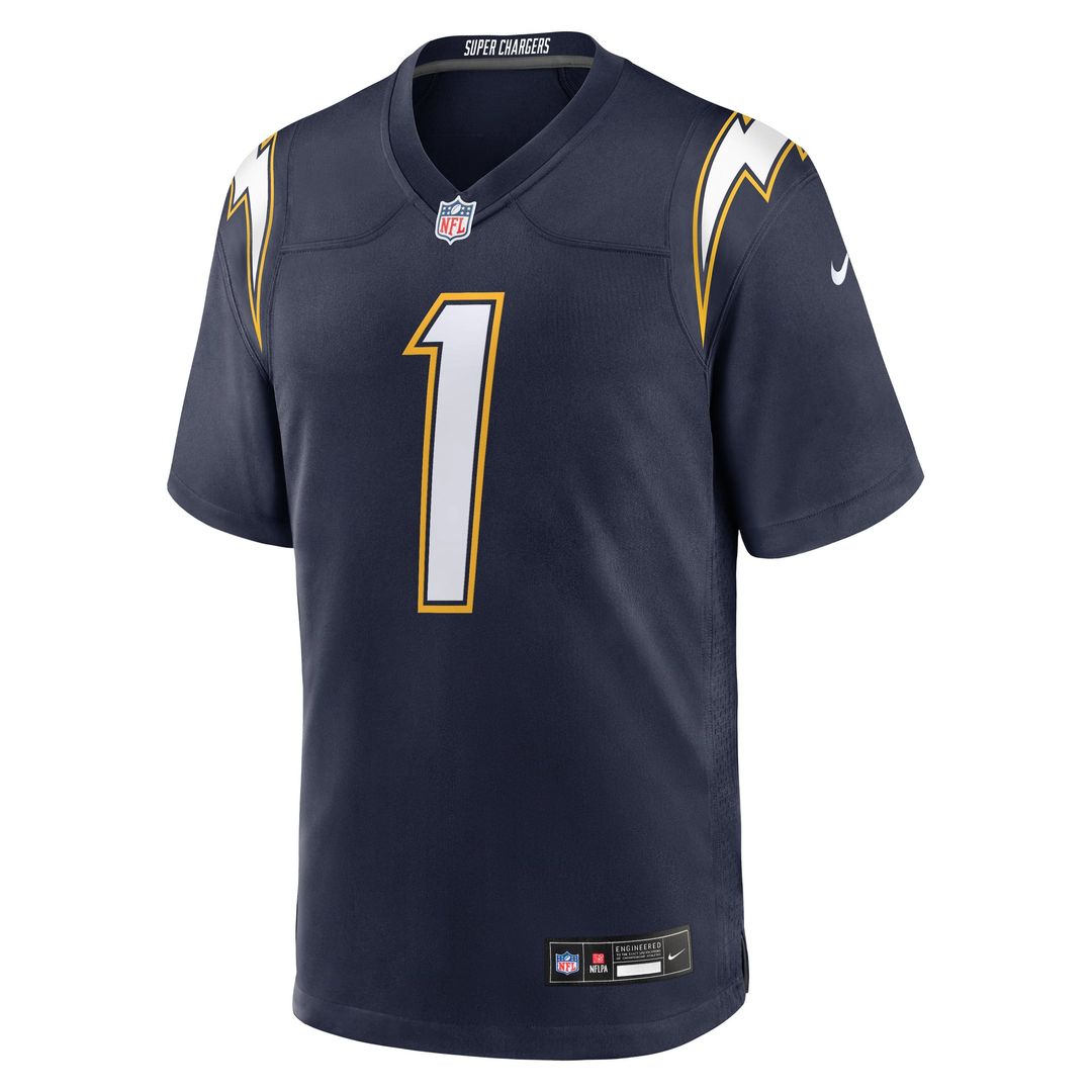 Men's Los Angeles Chargers Quentin Johnston Nike Powder Blue  Game Player Jersey