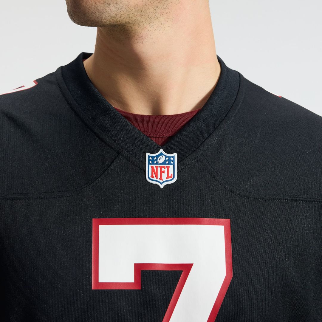Men's Atlanta Falcons Bijan Robinson Nike Black  Throwback Game Jersey