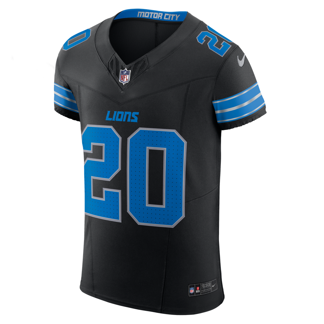 Men's Detroit Lions Barry Sanders Nike Black Alternate Vapor F.U.S.E. Elite Jersey