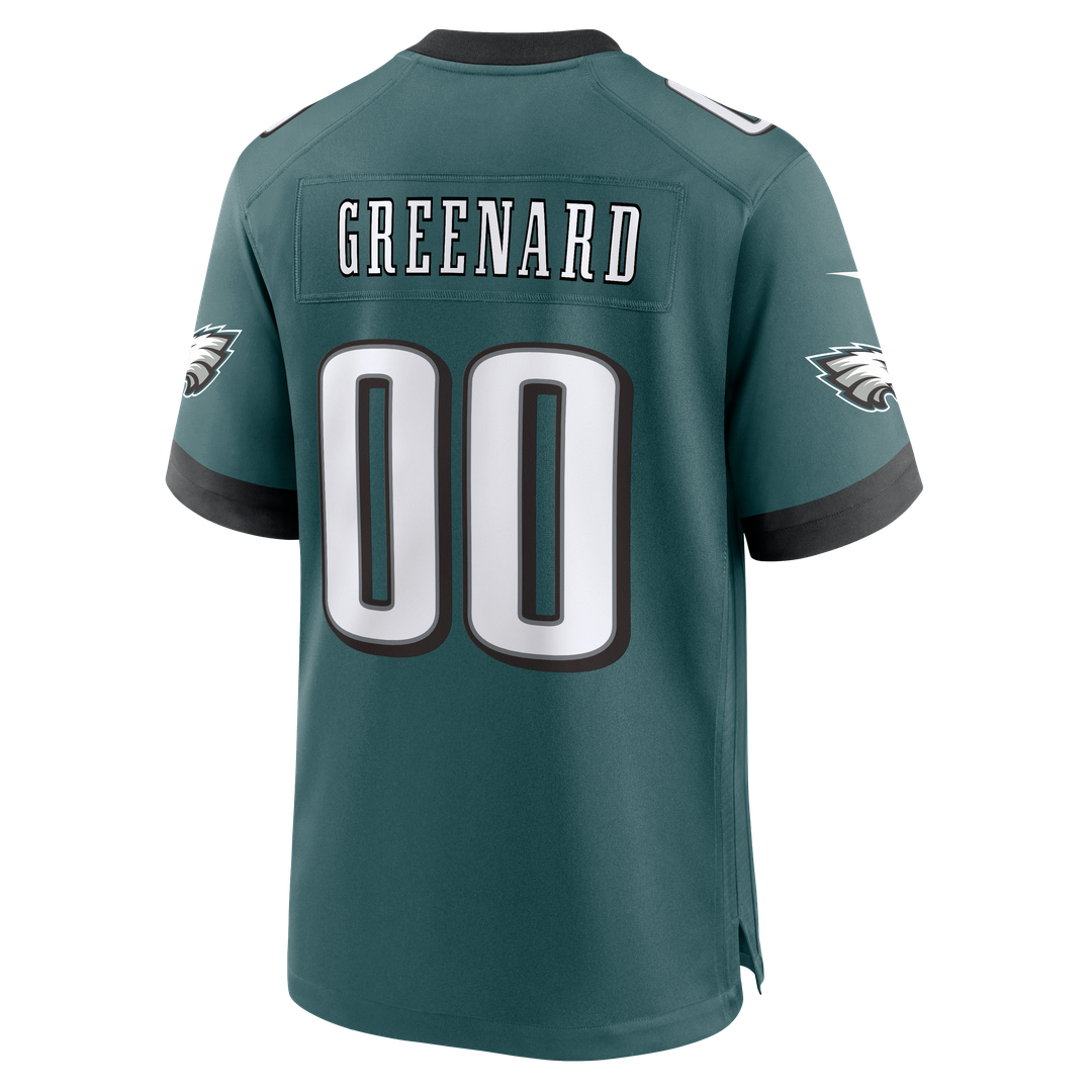Men's Philadelphia Eagles Jonathan Greenard Nike Midnight Green Game Jersey