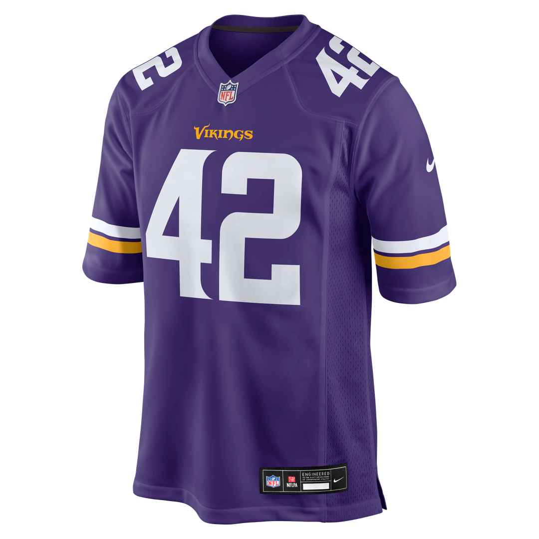 Men's Minnesota Vikings Andrew DePaola Nike Purple Game Jersey