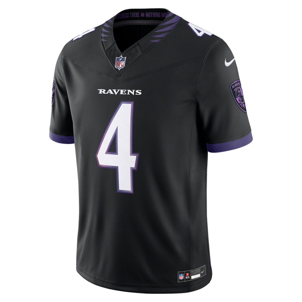 Men's Baltimore Ravens Zay Flowers Nike Black Alternate Alternate Vapor F.U.S.E. Stitched Limited Jersey