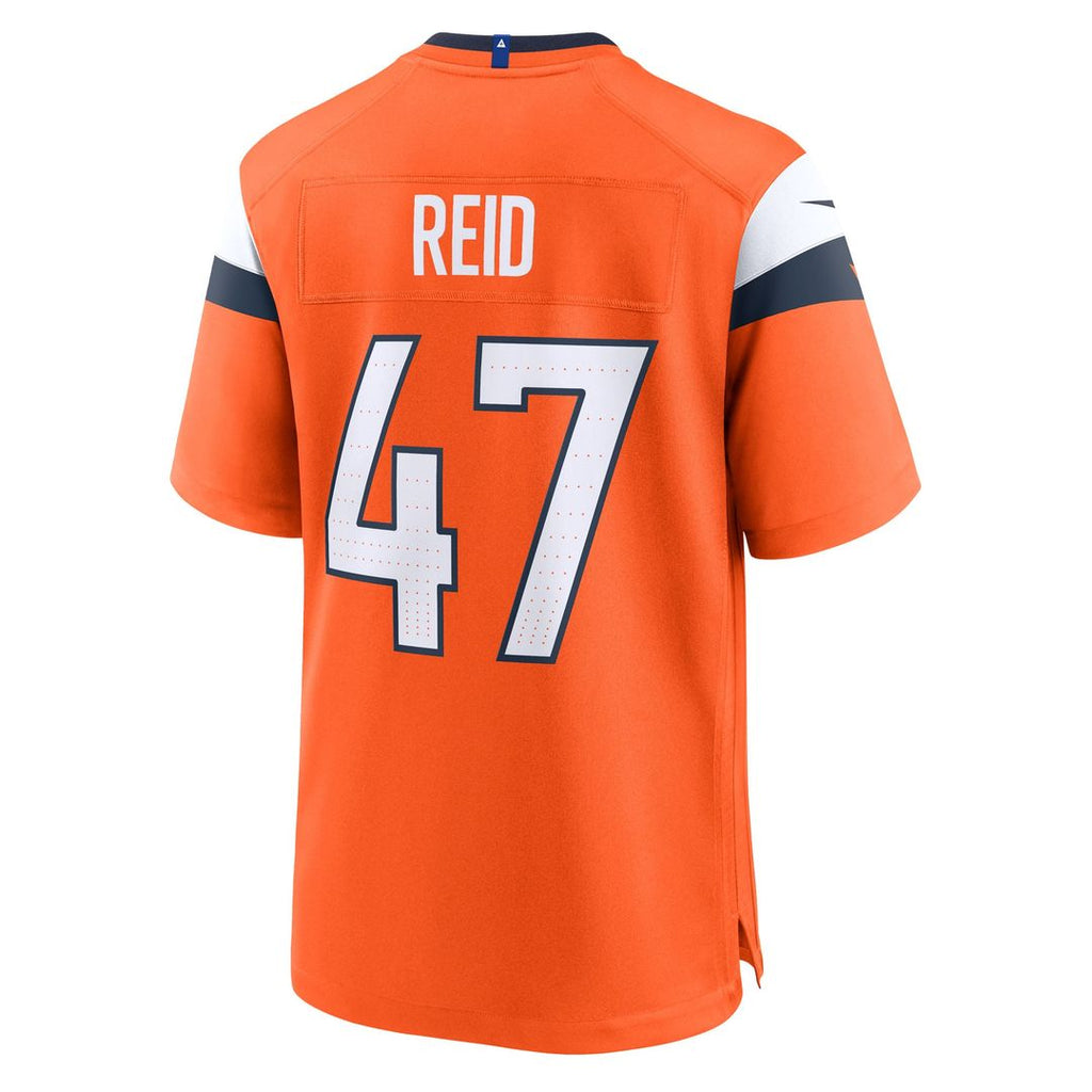 Men's Denver Broncos Karene Reid Nike  Orange Team Game Jersey