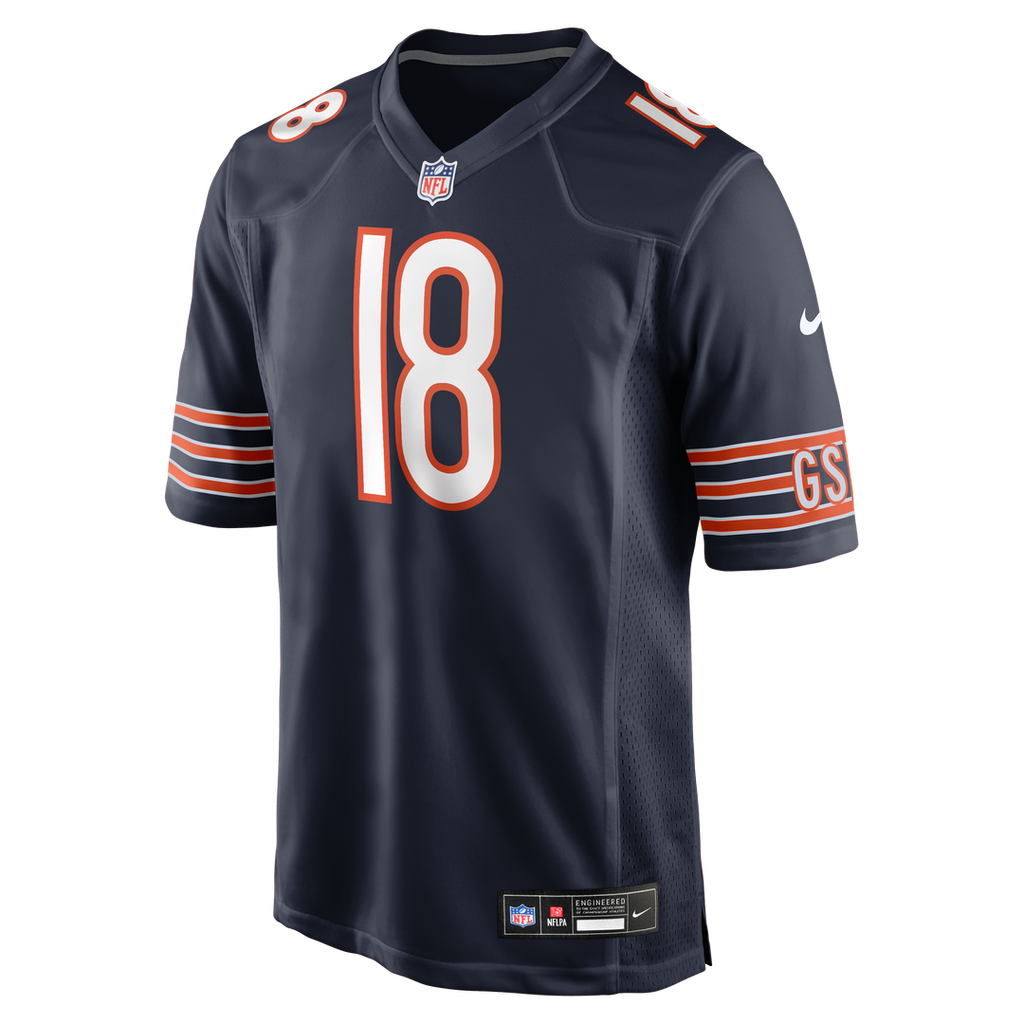 Men's Chicago Bears Caleb Williams Nike White First Round Pick Player Game Jersey