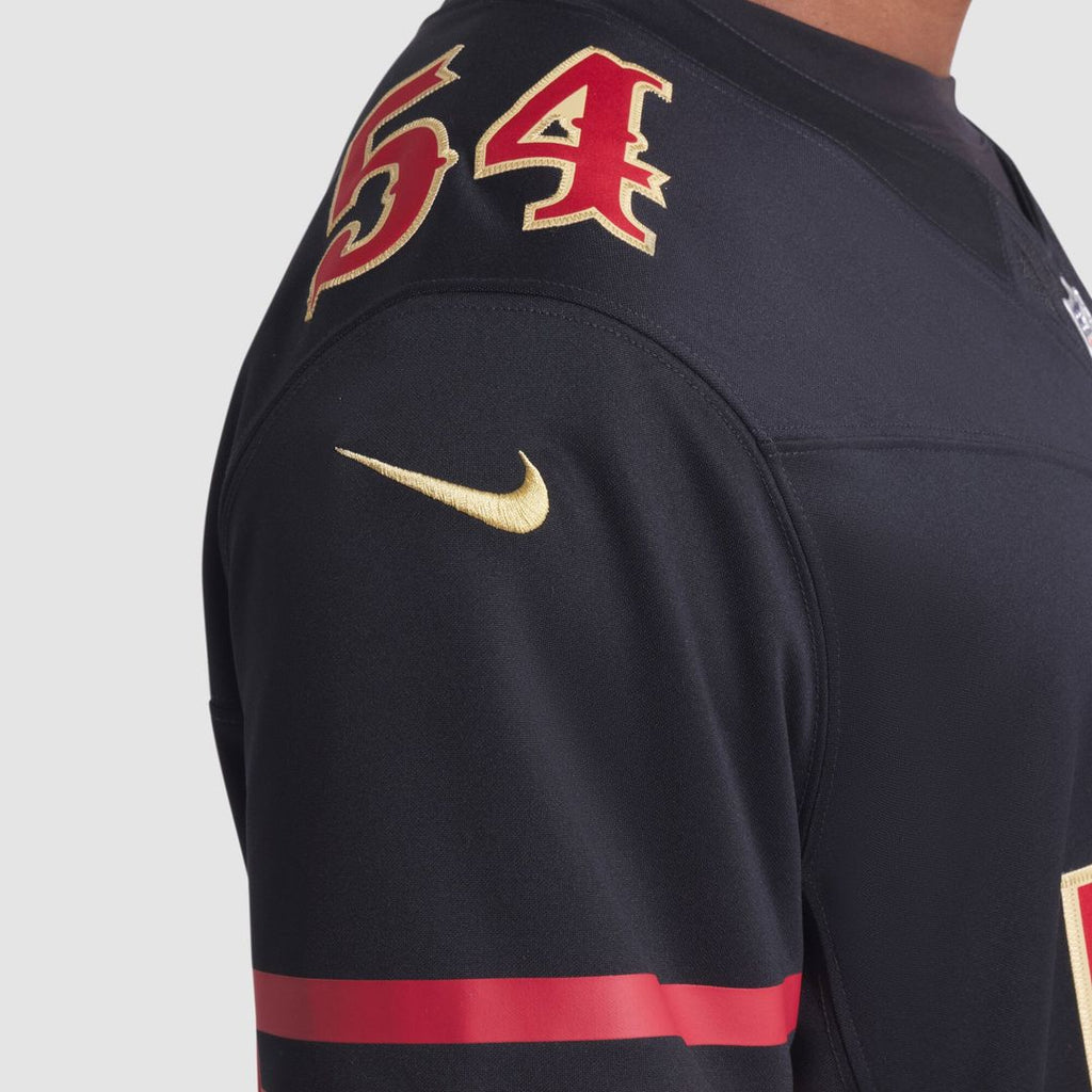 Men's San Francisco 49ers Fred Warner Nike Black Rivalries Collection Stitched Limited Jersey