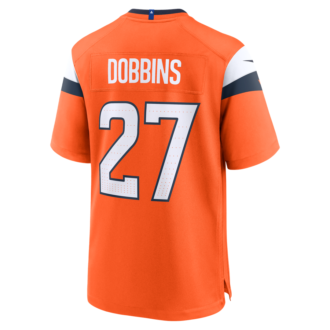 Men's Denver Broncos J.K. Dobbins Nike  Orange Team Game Jersey