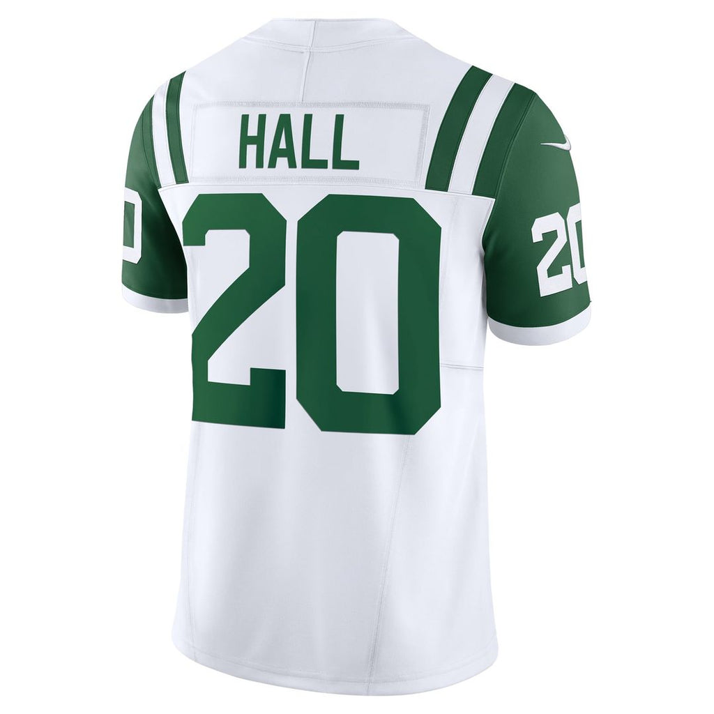 Men's New York Jets Breece Hall Nike White Classic Alternate Vapor F.U.S.E. Limited Jersey