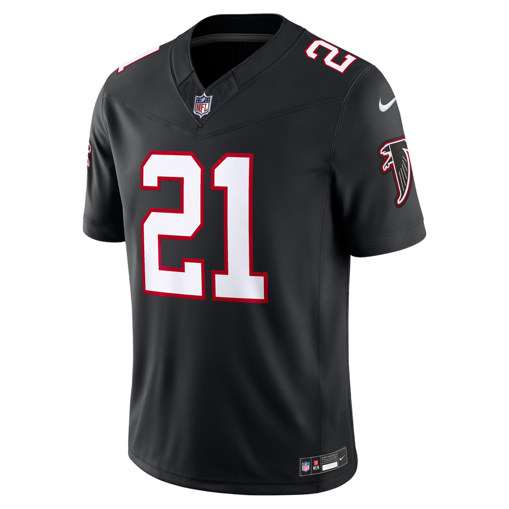 Men's Atlanta Falcons Deion Sanders Nike Red Team  Vapor F.U.S.E. Stitched Retired Limited Jersey