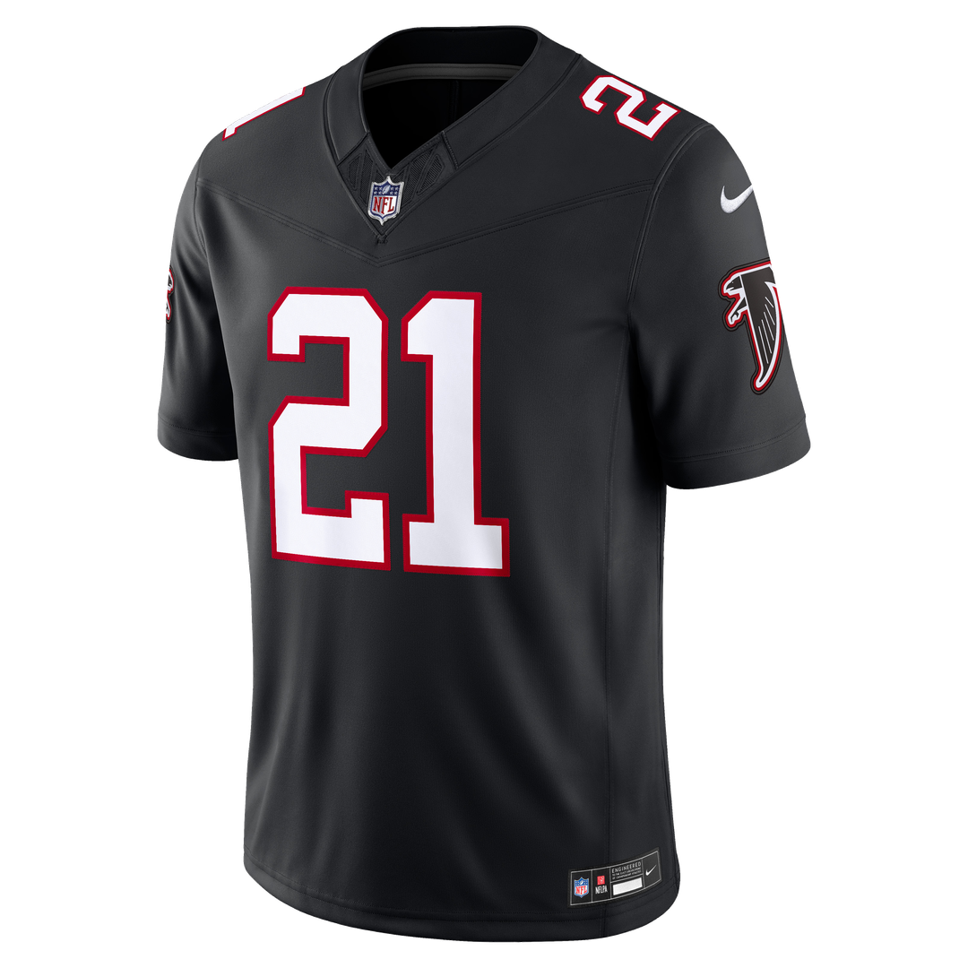 Men's Atlanta Falcons Deion Sanders Nike Red Team  Vapor F.U.S.E. Stitched Retired Limited Jersey