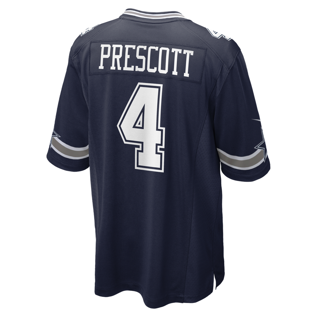 Men's Dallas Cowboys Dak Prescott Nike Navy Game Team Jersey