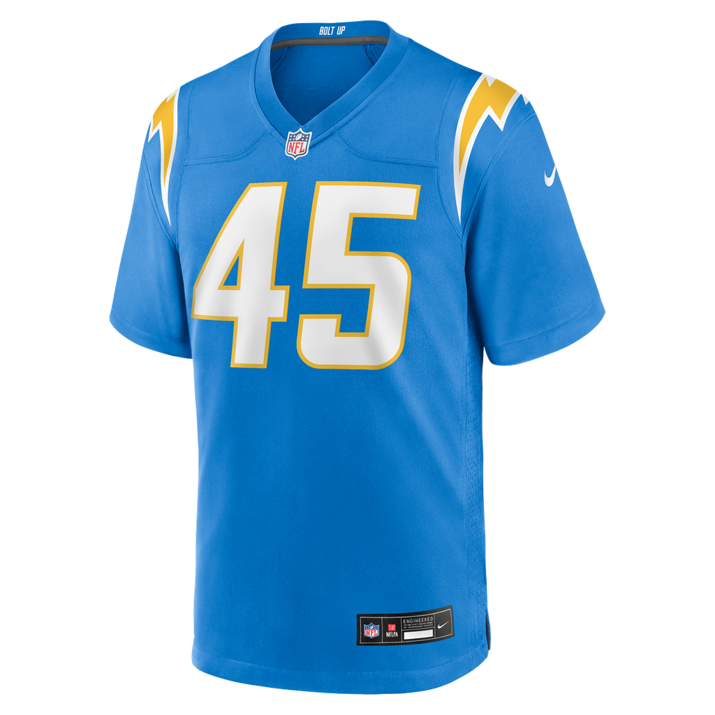 Men's Los Angeles Chargers Tuli Tuipulotu Nike Powder Blue Team Game Jersey