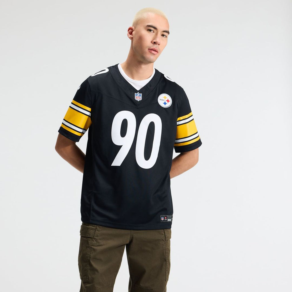 Men's Pittsburgh Steelers T.J. Watt Nike Gold Alternate Vapor F.U.S.E. Stitched Limited Jersey