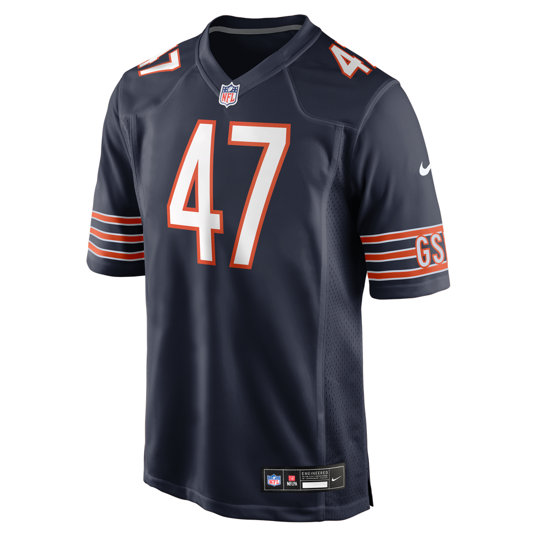 Men's Chicago Bears Ruben Hyppolite II Nike Navy Team Game Jersey