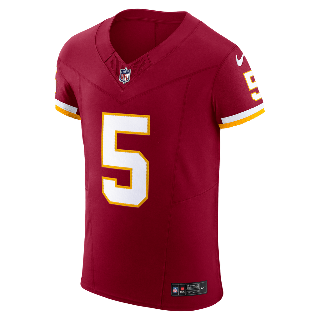 Men's Washington Commanders Jayden Daniels Nike Burgundy Team Vapor F.U.S.E. Elite Jersey