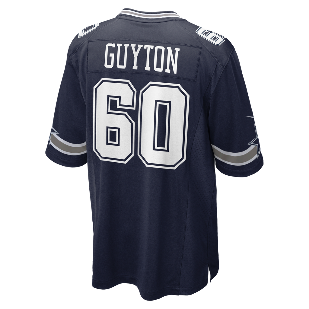 Men's Dallas Cowboys Tyler Guyton Nike Navy  Player Game Jersey