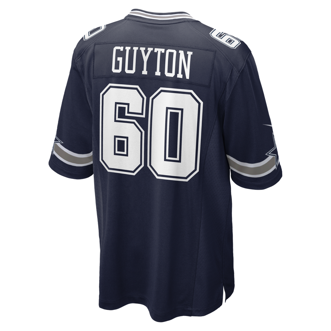 Men's Dallas Cowboys Tyler Guyton Nike Navy  Player Game Jersey