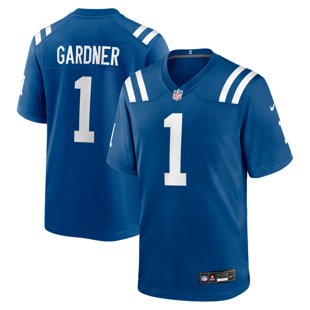 Men's Indianapolis Colts Ahmad Sauce Gardner Nike  Royal Team  Game Jersey
