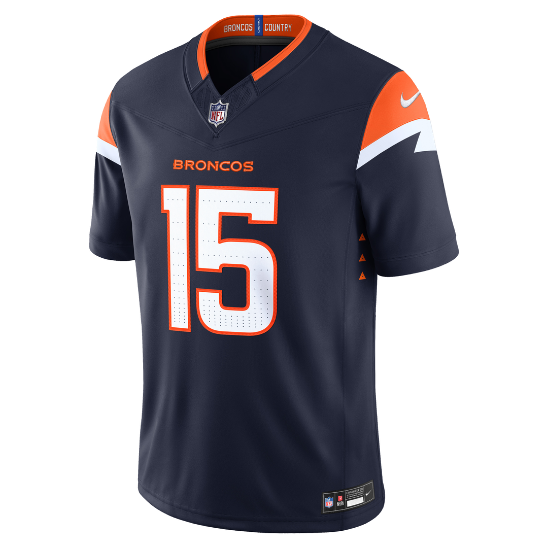 Men's Denver Broncos Nik Bonitto Nike Navy Alternate Vapor F.U.S.E. Stitched Limited Jersey