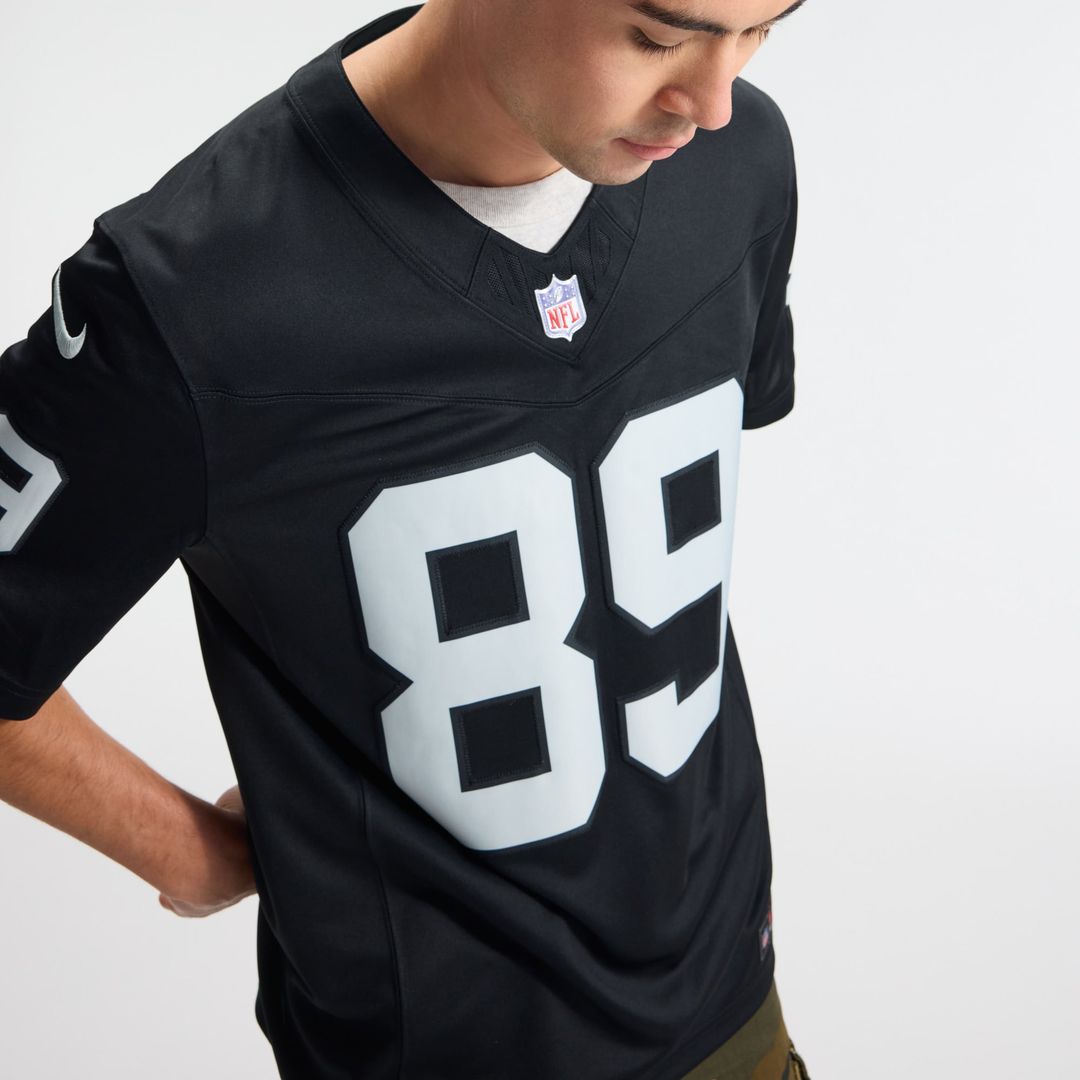 Men's Las Vegas Raiders Brock Bowers Nike White Vapor F.U.S.E. Stitched Limited Jersey