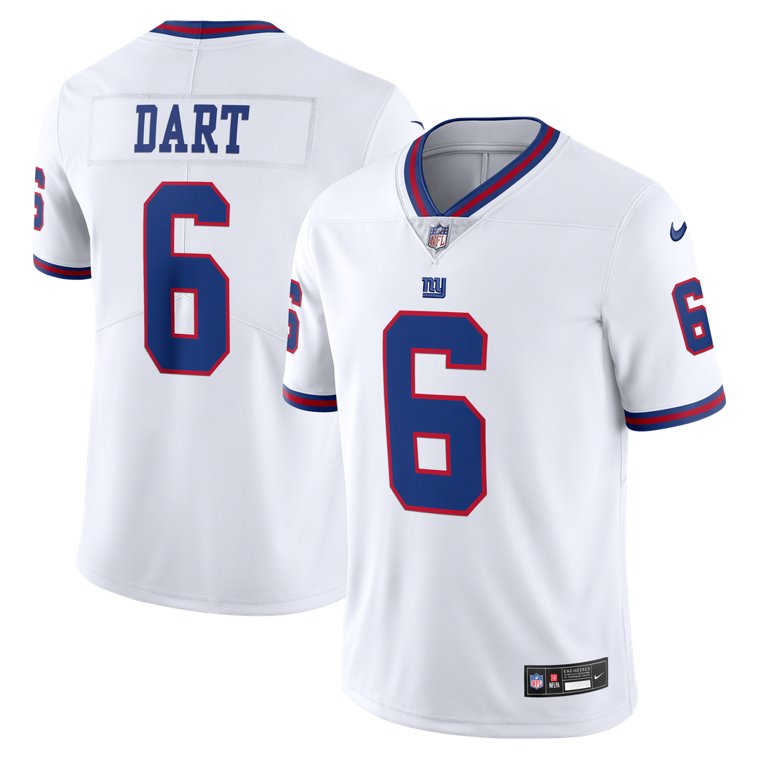 Men's New York Giants Jaxson Dart Nike Royal Legacy Vapor Untouchable Stitched Limited Jersey