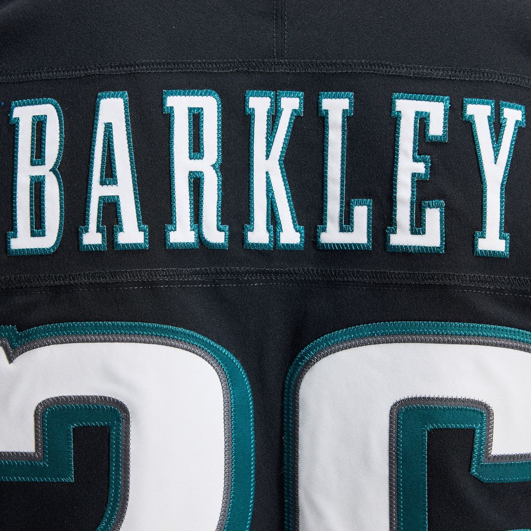 Men's Philadelphia Eagles Saquon Barkley Nike Black Alternate Vapor F.U.S.E. Elite Jersey