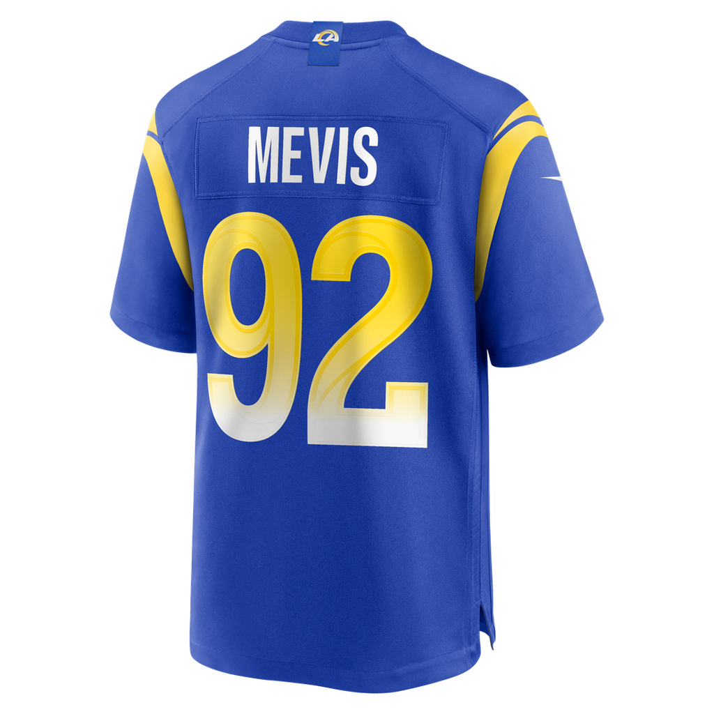 Men's Los Angeles Rams Harrison Mevis Nike  Royal Team Game Jersey