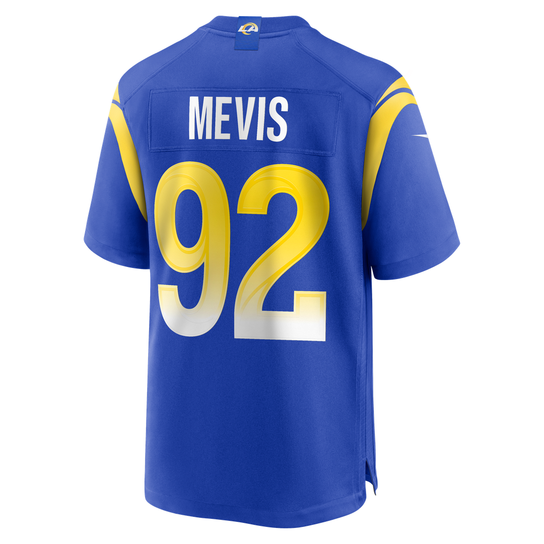 Men's Los Angeles Rams Harrison Mevis Nike  Royal Team Game Jersey
