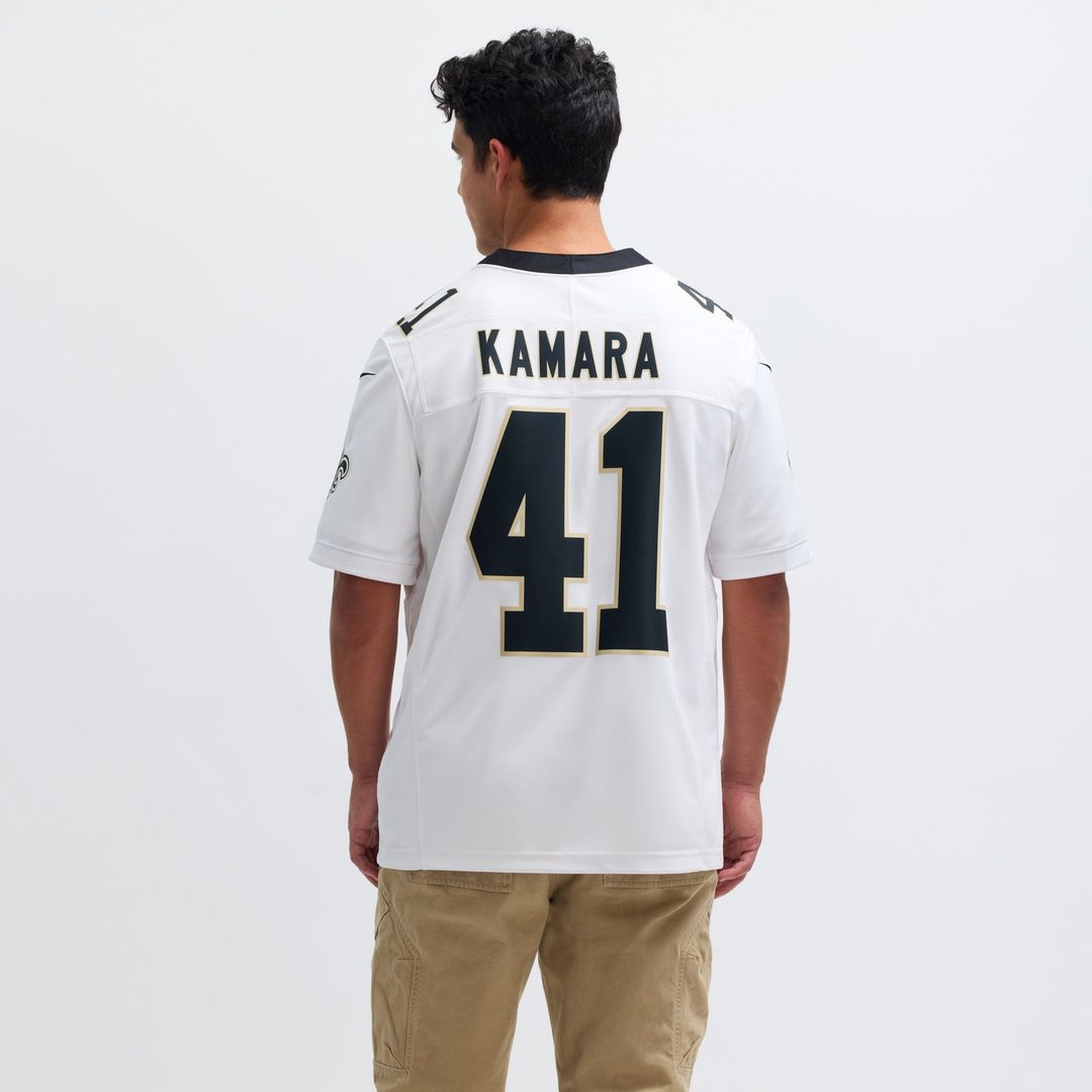 Men's New Orleans Saints Alvin Kamara Nike White Vapor F.U.S.E. Limited Jersey