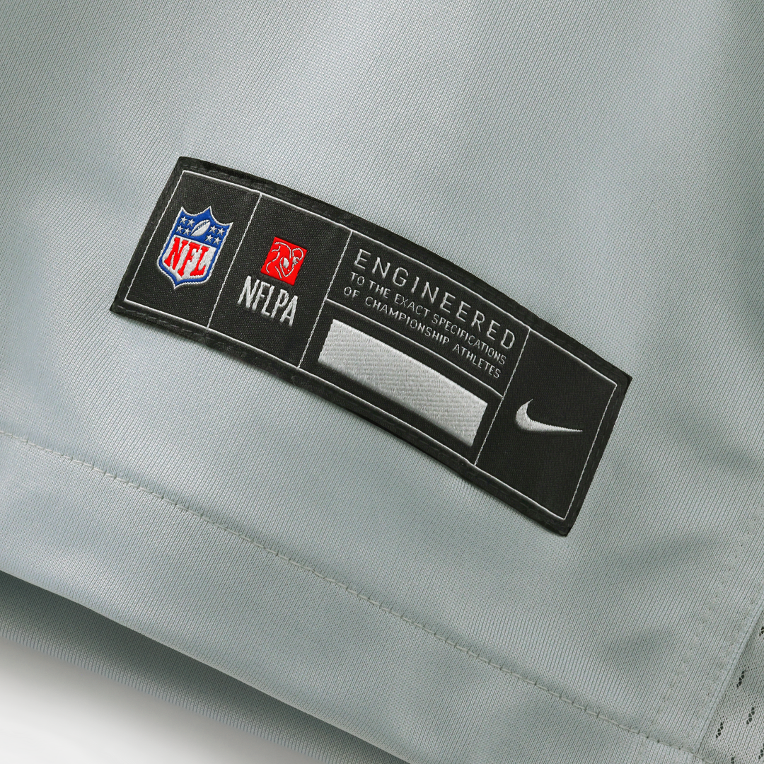 Men's Detroit Lions Penei Sewell Nike Silver 2026 Rivalries Collection Game Jersey