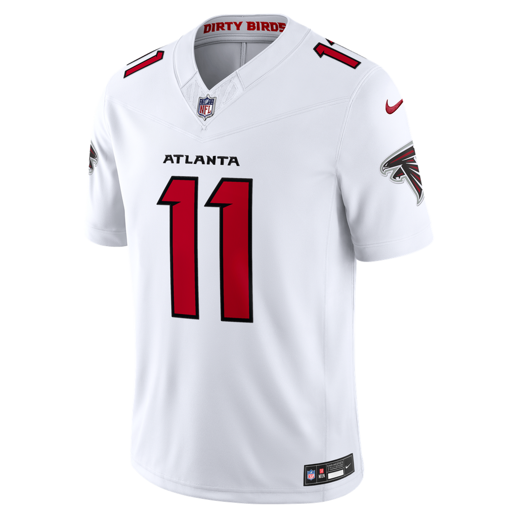 Men's Atlanta Falcons Jalon Walker Nike White Vapor F.U.S.E. Stitched Limited Jersey
