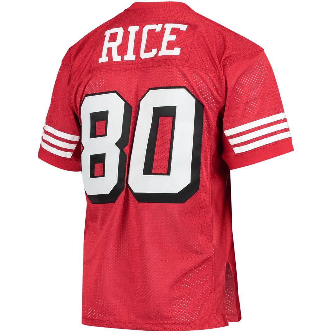 Men's San Francisco 49ers 1994 Jerry Rice Mitchell & Ness Scarlet Authentic Throwback Retired Player Jersey