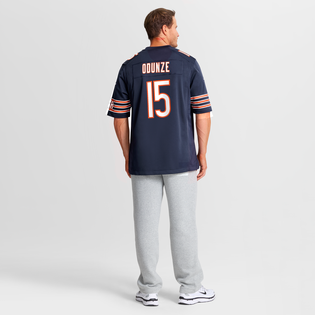 Men's Chicago Bears Rome Odunze Nike Navy  Player Game Jersey