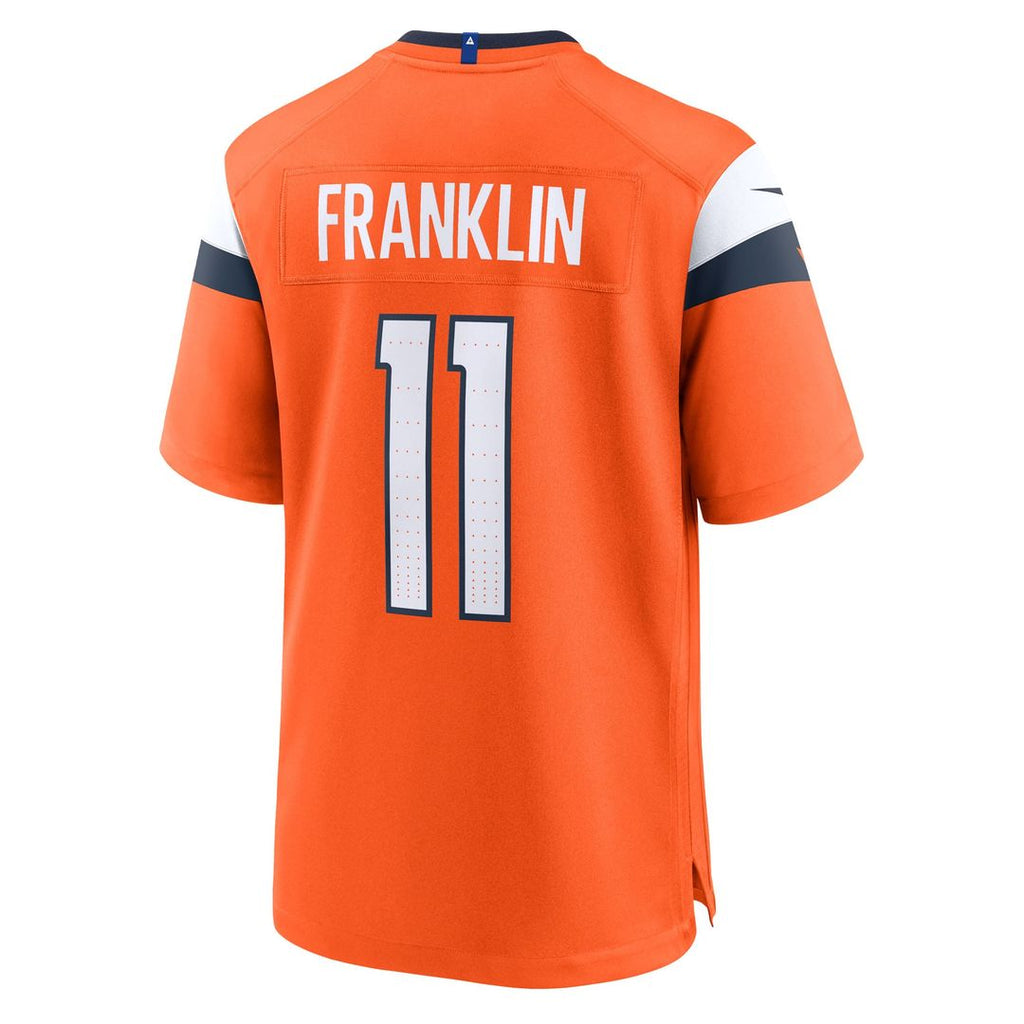 Men's Denver Broncos Troy Franklin Nike  Orange Team Game Jersey