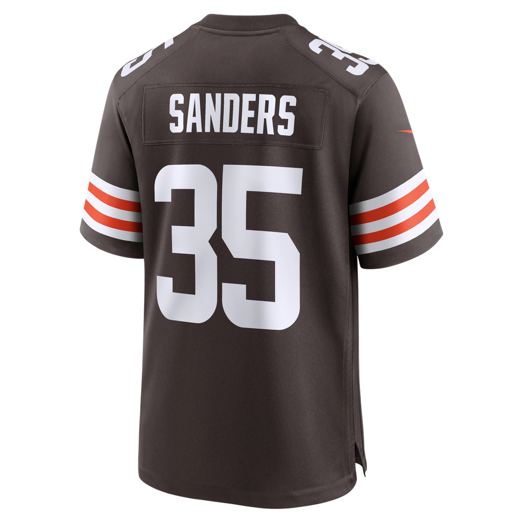Men's Cleveland Browns Raheim Sanders Nike  Brown Team Game Jersey