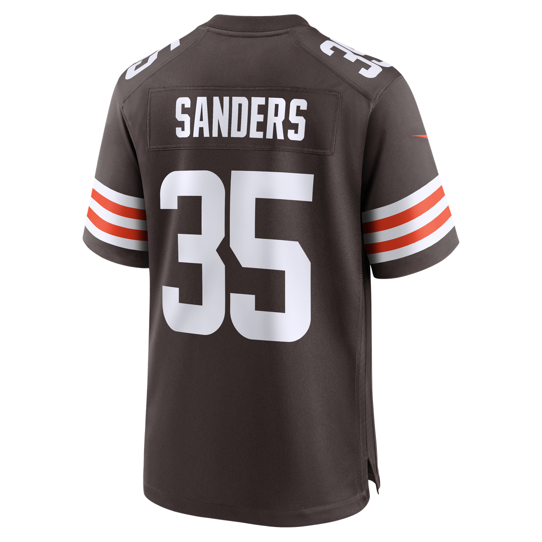 Men's Cleveland Browns Raheim Sanders Nike  Brown Team Game Jersey